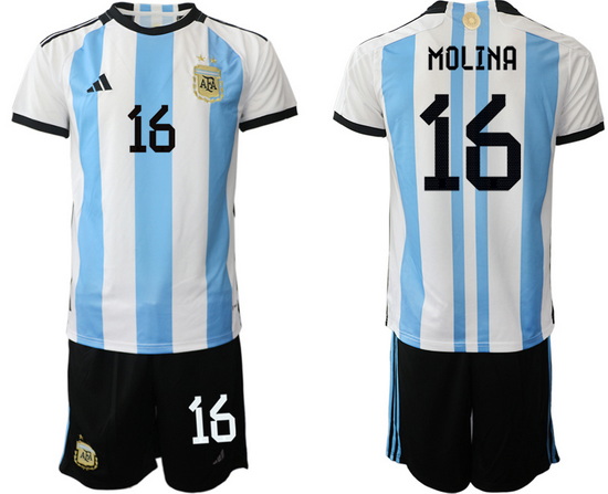Men FIFA 2022 Argentina Soccer Jersey 034
