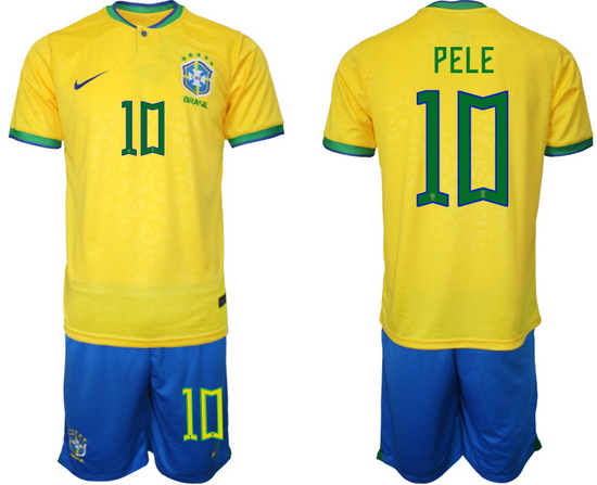 Men FIFA 2022 Brazil Soccer Jersey 025