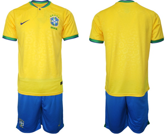 Men FIFA 2022 Brazil Soccer Jersey 064