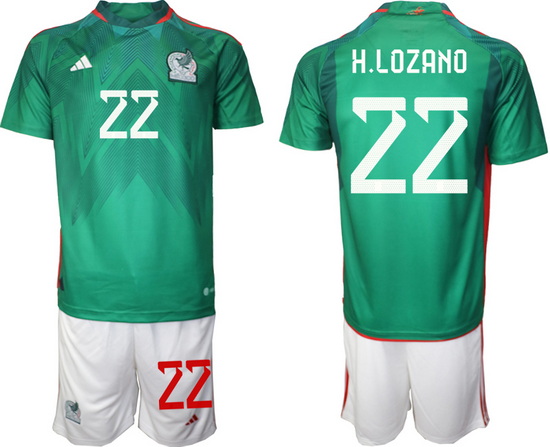 Men FIFA 2022 Mexico Soccer Jersey 004