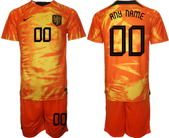 Men FIFA 2022 Netherlands Soccer Customized Jersey 065