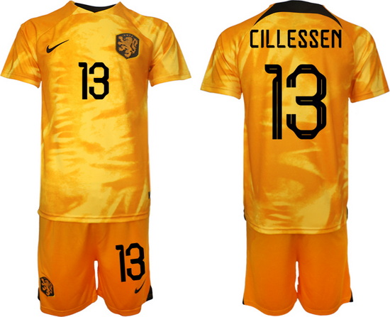 Men FIFA 2022 Netherlands Soccer Jersey 019