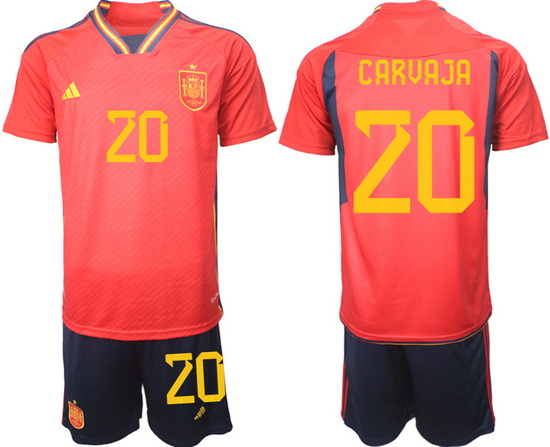 Men FIFA 2022 Spain Soccer Jersey 004