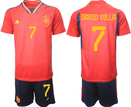 Men FIFA 2022 Spain Soccer Jersey 016