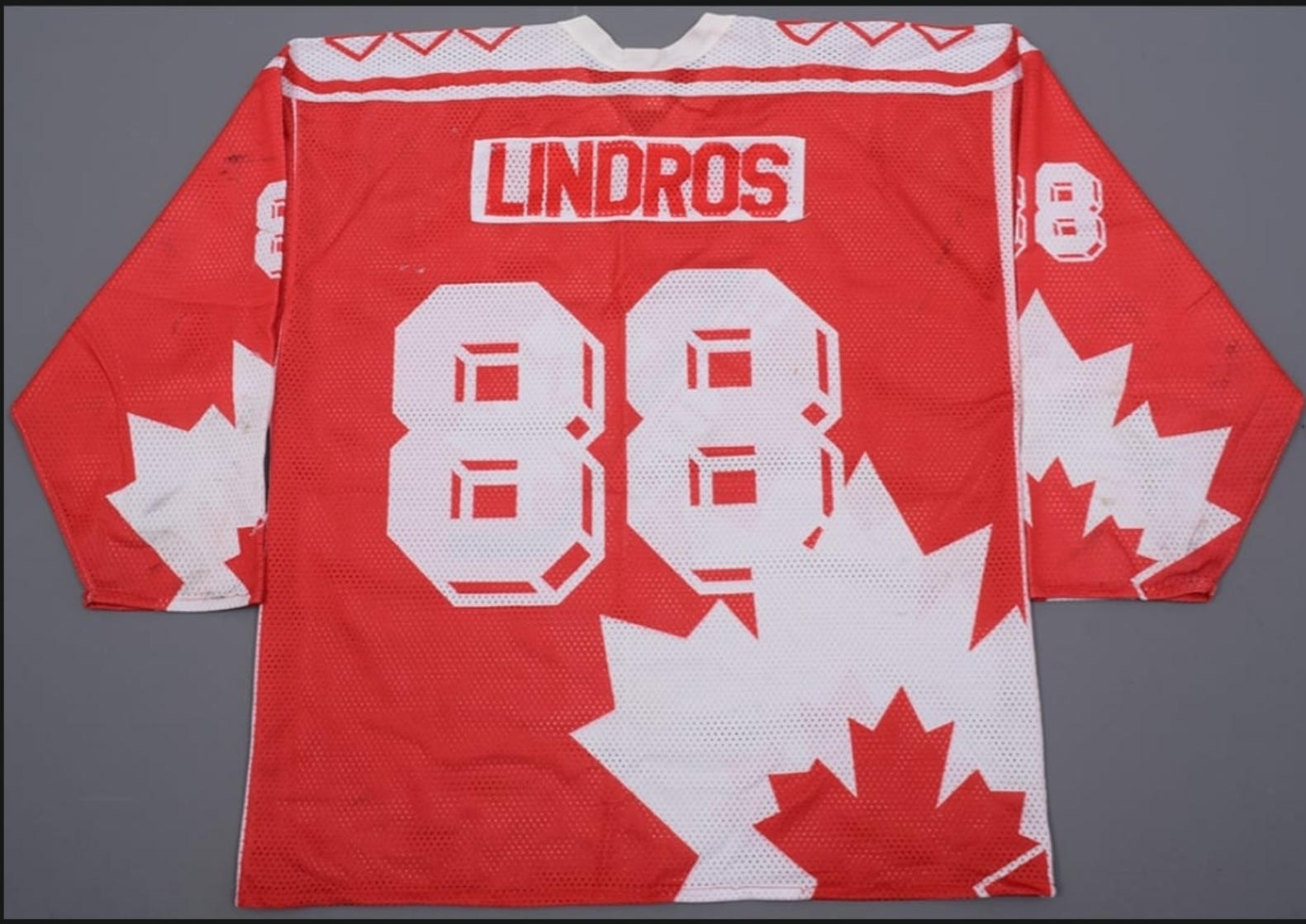 1991 team Canada world juniors jersey 88 LINDROS HOCKEY