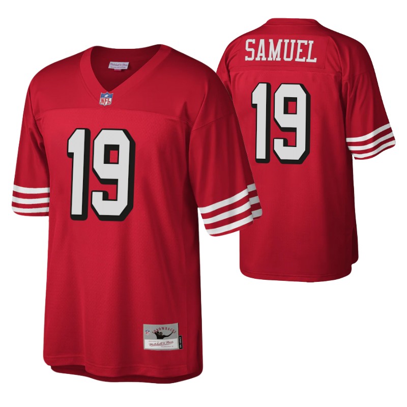 1994 49ers deebo samuel throwback jersey scarlet legacy replica stitched