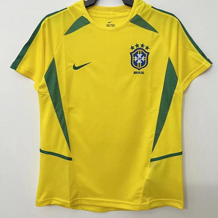 2002 Retro Brazil Soccer Jersey