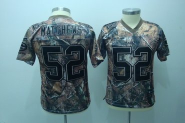 2010 real tree collection green bay packers 52 clay matthews youth jerseys
