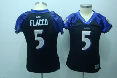 2010 women field flirt fashion jerseys baltimore ravens 5 flacco black