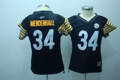 2010 women field flirt fashion jerseys pittsburgh steelers 34 mendenhall jerseys black