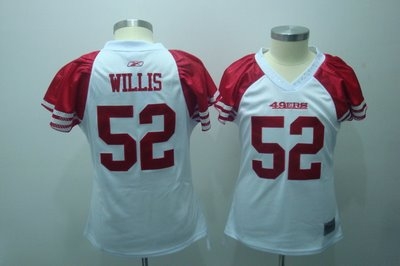2010 women field flirt fashion jerseys san francisco 49ers 52 willis white
