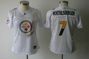 2011 women fem fan pittsburgh steelers 7 ben roethlisberger white jerseys