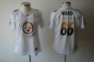 2011 women fem fan pittsburgh steelers 86 hines ward white jersey