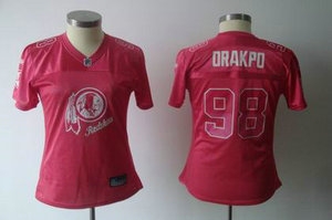 2011 women fem fan washington redskins 98 brian orakpo red jersey