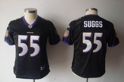 2011 women team jersey baltimore ravens 55 terrell suggs black jerseys