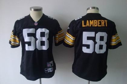 2011 women team jersey pittsburgh steelers 58 jack lambert black mitchellandness
