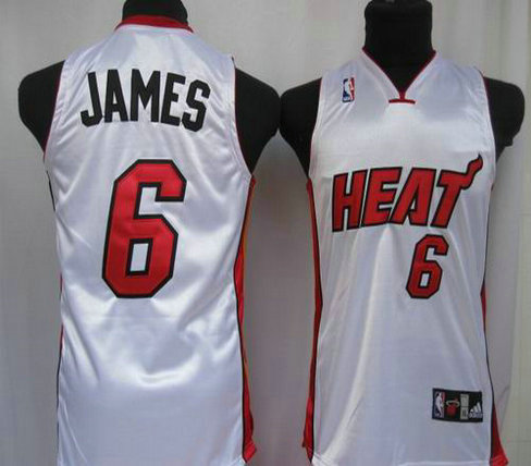 Basketball Kids jerseys Miami Heat 6 James white
