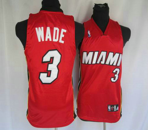 Basketball Kids jerseys Miami Heat 3 Wade red