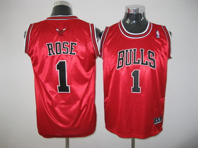 KIDS Chicago Bulls Swingman 1 Derek Rose jerseys RED