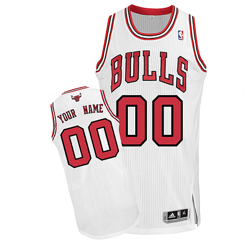 Bulls Personalized Authentic White Jersey (S-3XL)