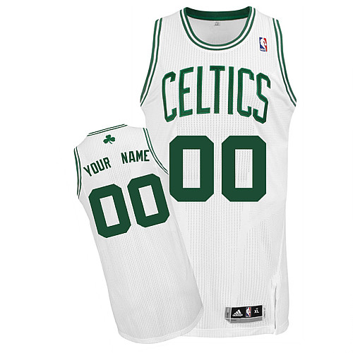 Celtics Personalized Authentic White Jersey (S-3XL)