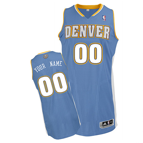 Nuggets Personalized Authentic Baby Blue Jersey (S-3XL)