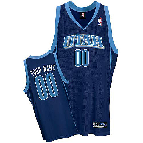 Jazz Personalized Authentic Blue Jersey (S-3XL)
