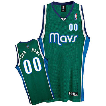 Mavericks Personalized Authentic Green Jersey (S-3XL)