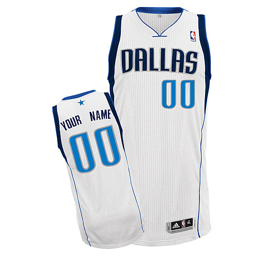 Mavericks Personalized Authentic White Jersey (S-3XL)