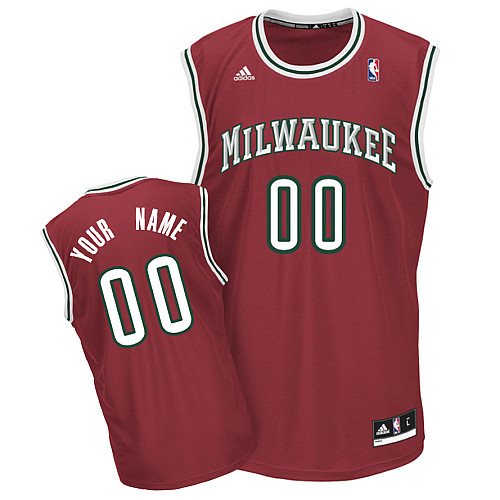 Bucks Personalized Authentic Red Jersey (S-3XL)