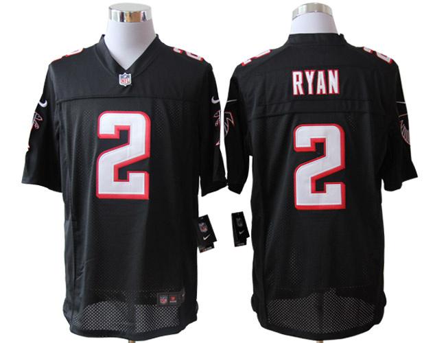 2012 NEW NFL Atlanta Falcons 2 Matt Ryan Black Jerseys(Limited)