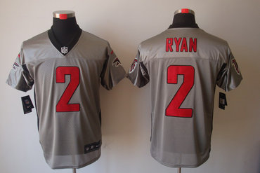 2012 NEW NFL Atlanta Falcons 2 Matt Ryan Grey Shadow Jerseys