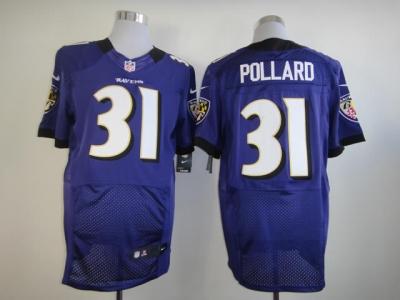 2012 NEW NFL Baltimore Ravens #31 Bernard pollard Purple Jerseys (Elite)