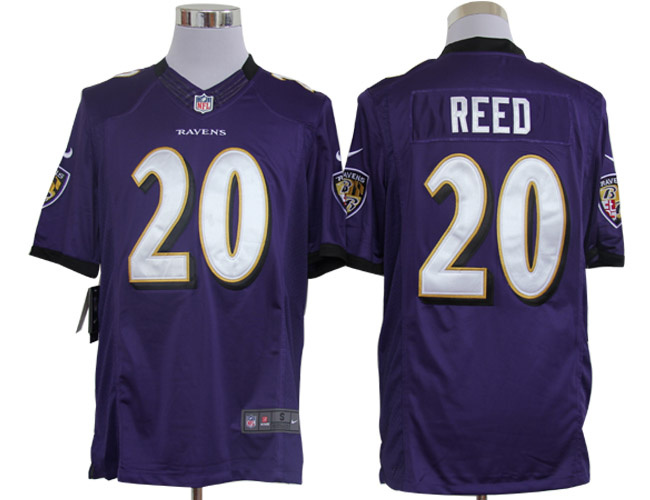 2012 NEW NFL Baltimore Ravens 20 Ed Reed Purple Jerseys (Limited)