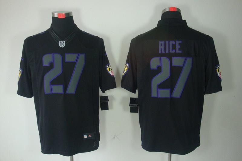 2012 NEW NFL Baltimore Ravens 27 Ray Rice Black Jerseys (Impact Limited)