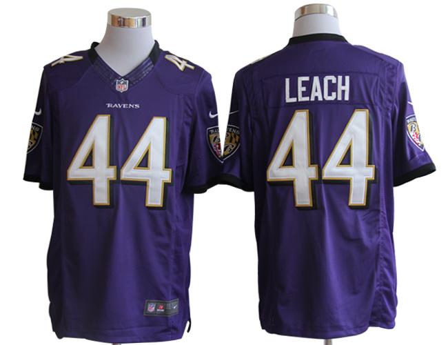 2012 NEW NFL Baltimore Ravens 44 Leach Purple Jerseys (Limited)