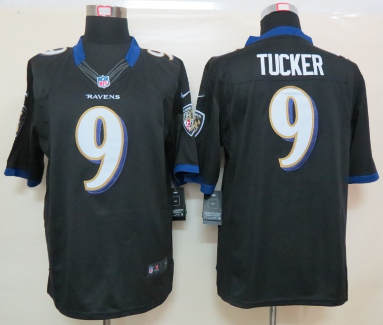 2012 NEW NFL Baltimore Ravens 9 Tucker Black Jerseys (Limited)