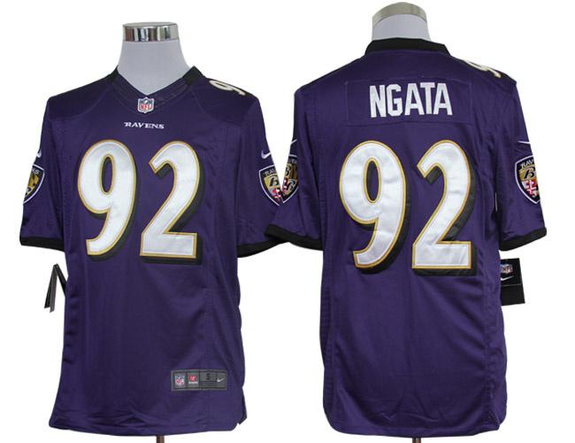 2012 NEW NFL Baltimore Ravens 92 Haloti Ngata Purple Jerseys (Limited)