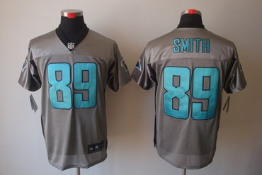 2012 NEW NFL Carolina Panthers 89 Steve Smith Grey Shadow Jerseys