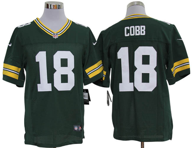 2012 NEW NFL Green Bay Packers 18 Randall Cobb Green Jerseys (Limited)