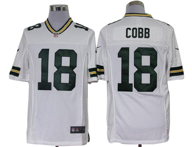2012 NEW NFL Green Bay Packers 18 Randall Cobb White Jerseys (Limited)