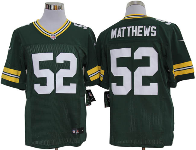 2012 NEW NFL Green Bay Packers 52 Clay Matthews Green Jerseys (Limited)