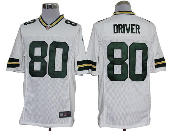 2012 NEW NFL Green Bay Packers 80 Donald Driver White Jerseys (Limited)