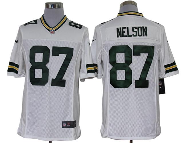 2012 NEW NFL Green Bay Packers 87 Jordy Nelson White Jerseys (Limited)