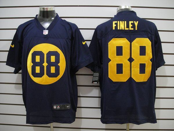 2012 NEW NFL Green Bay Packers 88 Jermichael Finley Blue Jerseys (Elite)