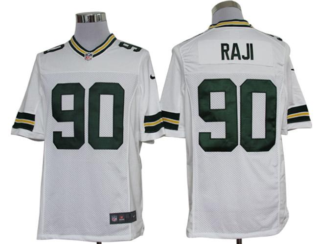 2012 NEW NFL Green Bay Packers 90 B.J. Raji White Jerseys (Limited)