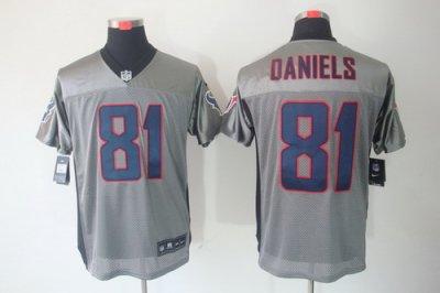 2012 NEW NFL Houston Texans 81 Daniels Grey Shadow Jerseys