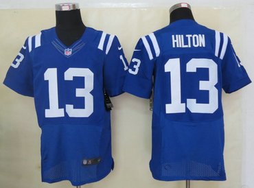 2012 NEW NFL Indianapolis Colts 13 T.Y. Hilton Blue Jersey(Elite)