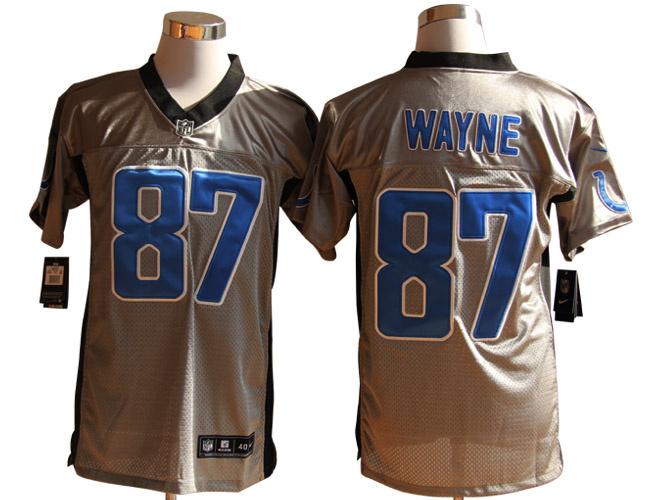 2012 NEW NFL Indianapolis Colts 87 Reggie Wayne Grey Shadow Jerseys