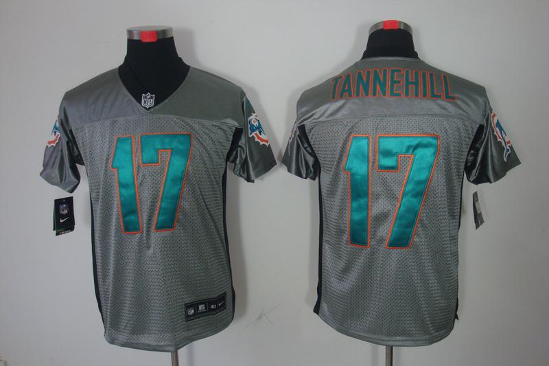 2012 NEW NFL Miami Dolphins 17 Ryan Tannehill Grey Shadow Jerseys